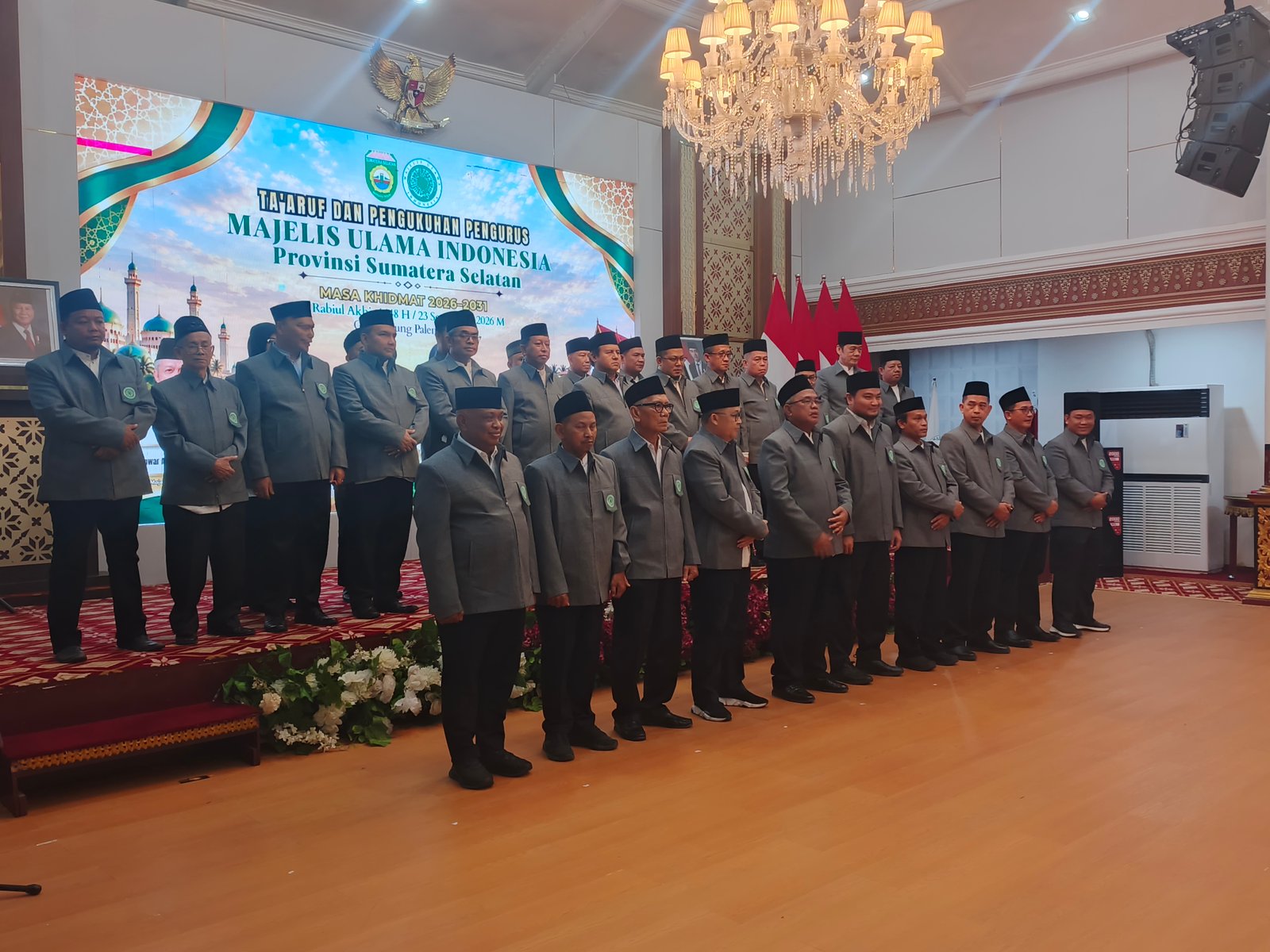 Pengurus MUI Sumsel Periode 2026–2031 Dikukuhkan di Griya Agung, Supadmi Kohar Resmi Pimpin Lima Tahun ke Depan