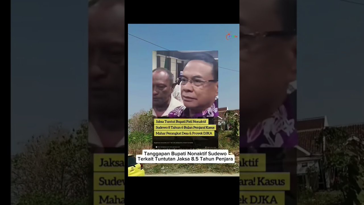 Ini penjelasan sudewo mengenai tuntutan dari JPU