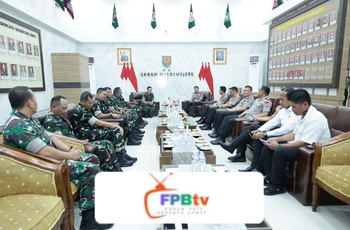 Kapolda Sumsel Sambangi Makodam II/Sriwijaya, Tegaskan Komitmen Polisi Bersama Masyarakat